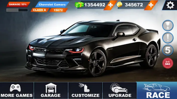 Camaro Extreme Car android App screenshot 5